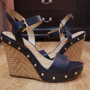 MICHAEL KORS - ELLEN WEDGE - NAVY SHOES